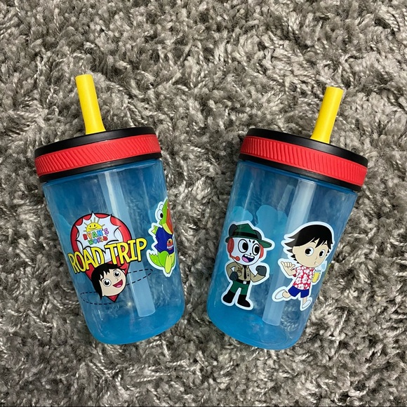 zak Other - NEW Ryan’s World ZAK Straw Cups